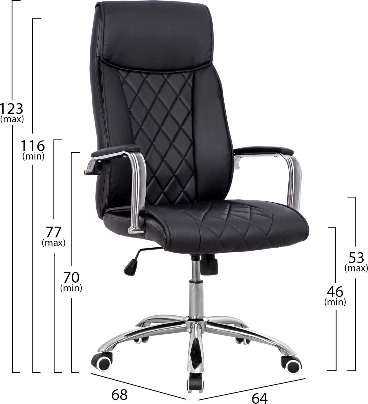 Karrige për zyre FH1104.01, e zezë