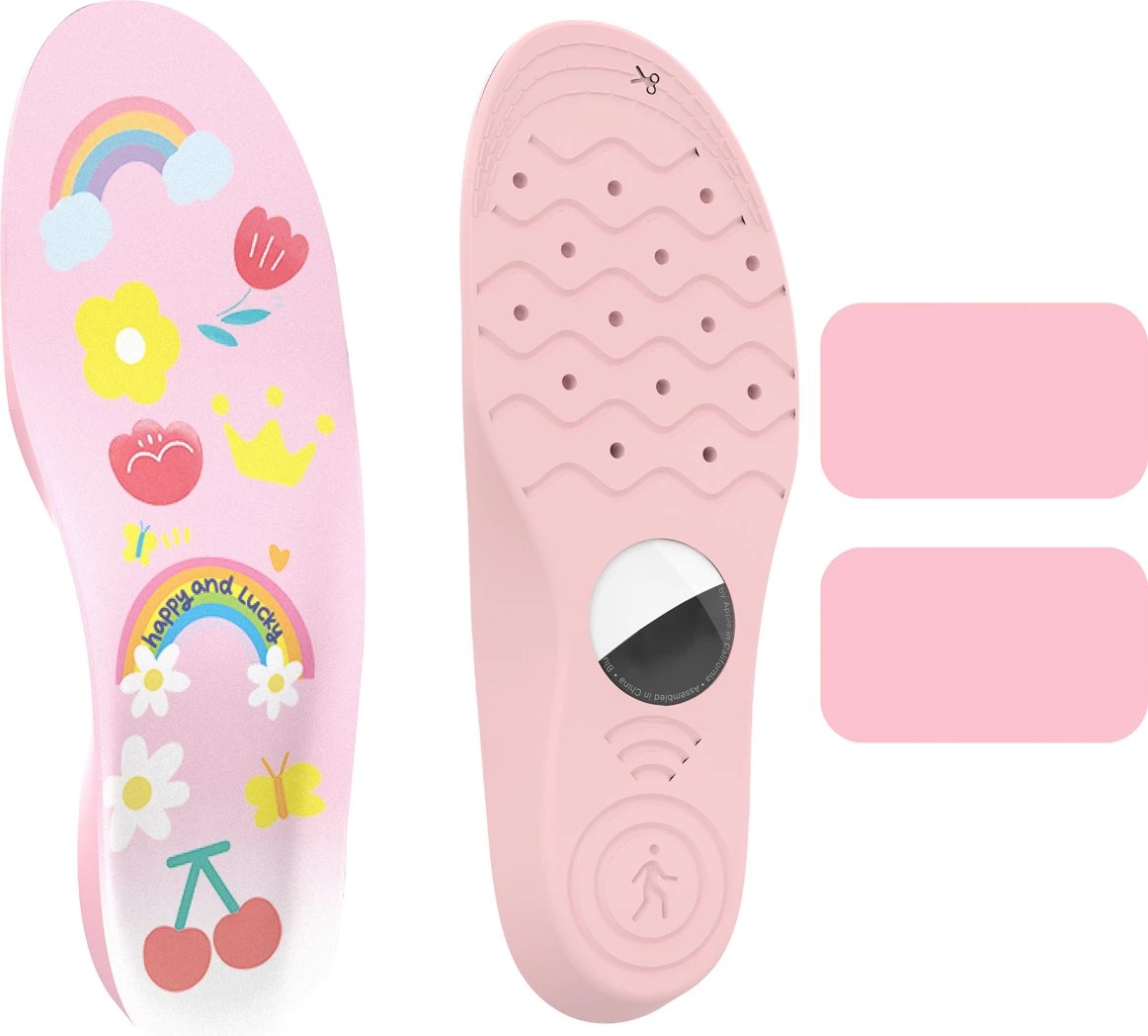 Shtroja këpucësh me mbështjellës për AirTag, Hurtel EA-59-02, 175–190 mm, për Apple AirTag, rozë