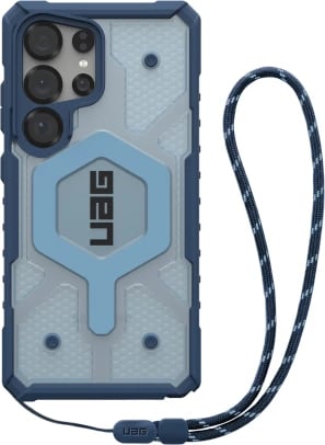 Mbështjellës UAG Pathfinder Clear Magnet Bundle me modul magnetik dhe rrip dore për Samsung Galaxy S25 Ultra 5G, Blu