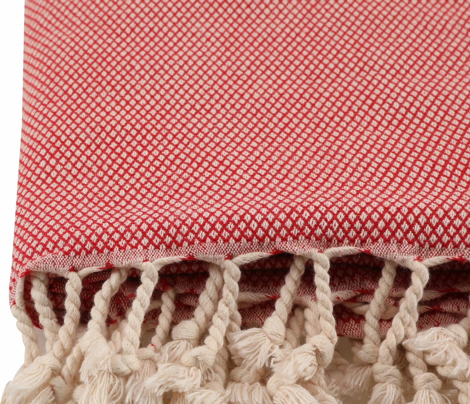 Peshqir plazhi Fouta, ngjyrë e kuqe, Mijolnir, Likya, 95x190cm