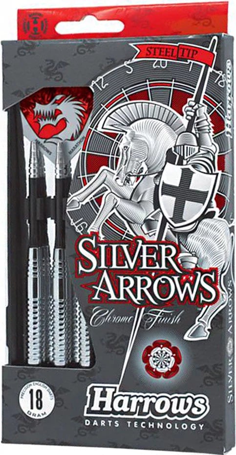 Shigjeta për lojëra Harrows, unisex, argjendi