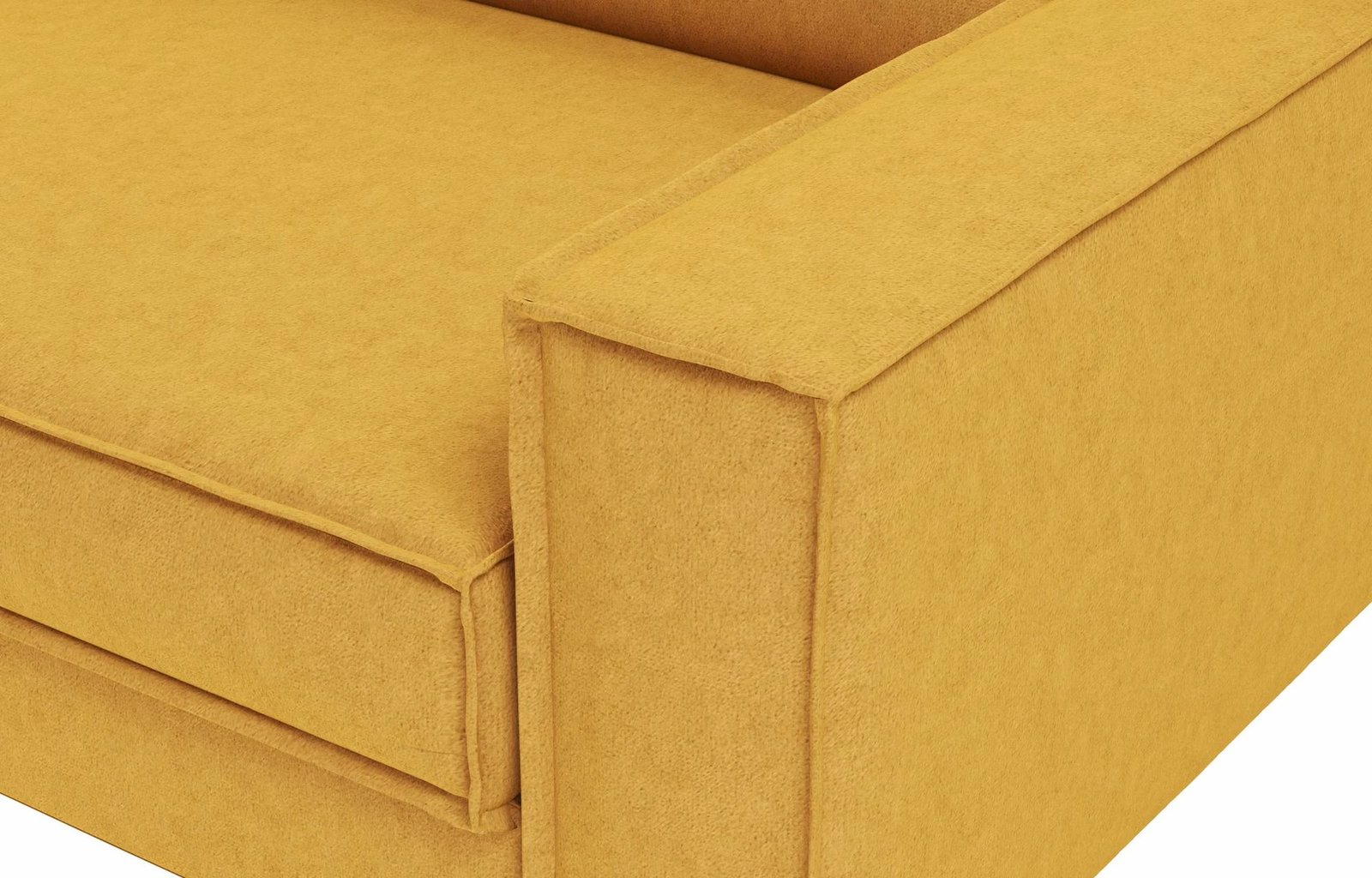 Karrige një vendëshe Atelier del Sofa, ngjyrë mustard dhe arre, Sparrow 1