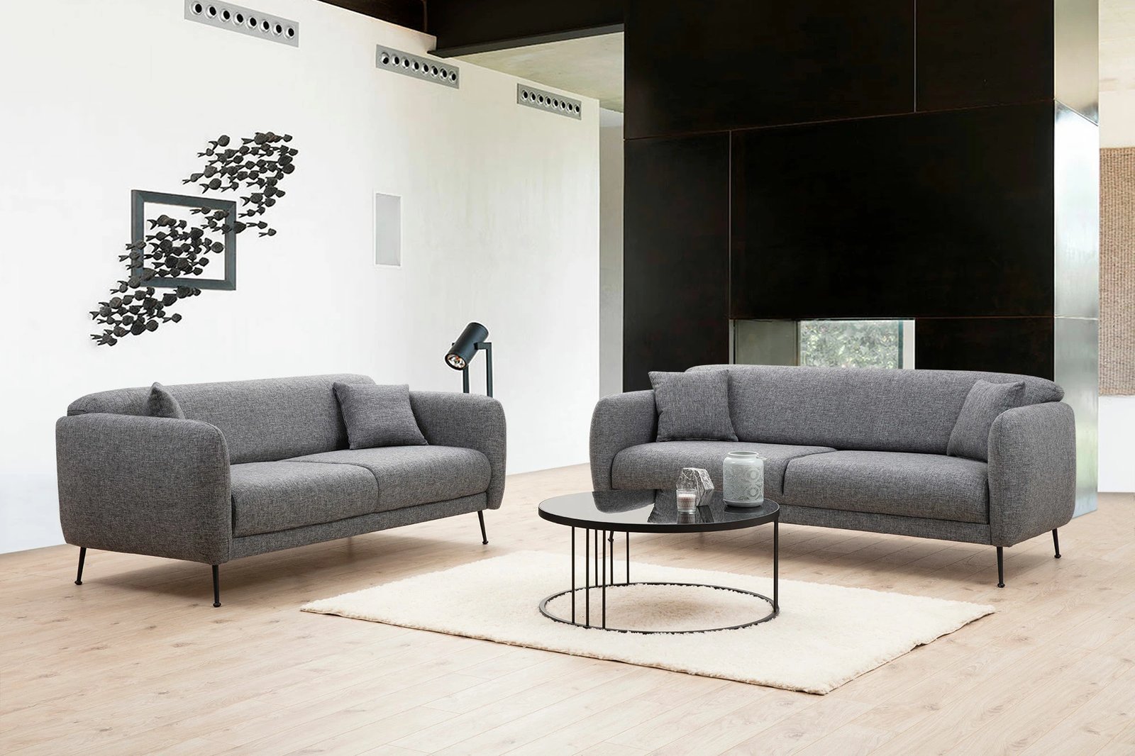 Divan-krevat treshe, ngjyrë gri, Atelier del Sofa, Sevilla