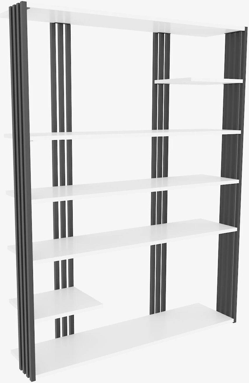 Raft librash Skye Decor, Jenny, bardhë e zi