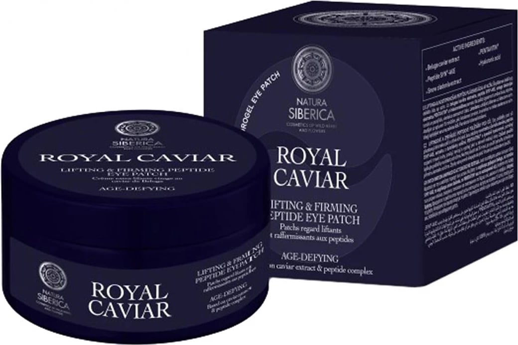 Patch për sy unisex Natura Siberica Royal Caviar Peptide, 60 copë