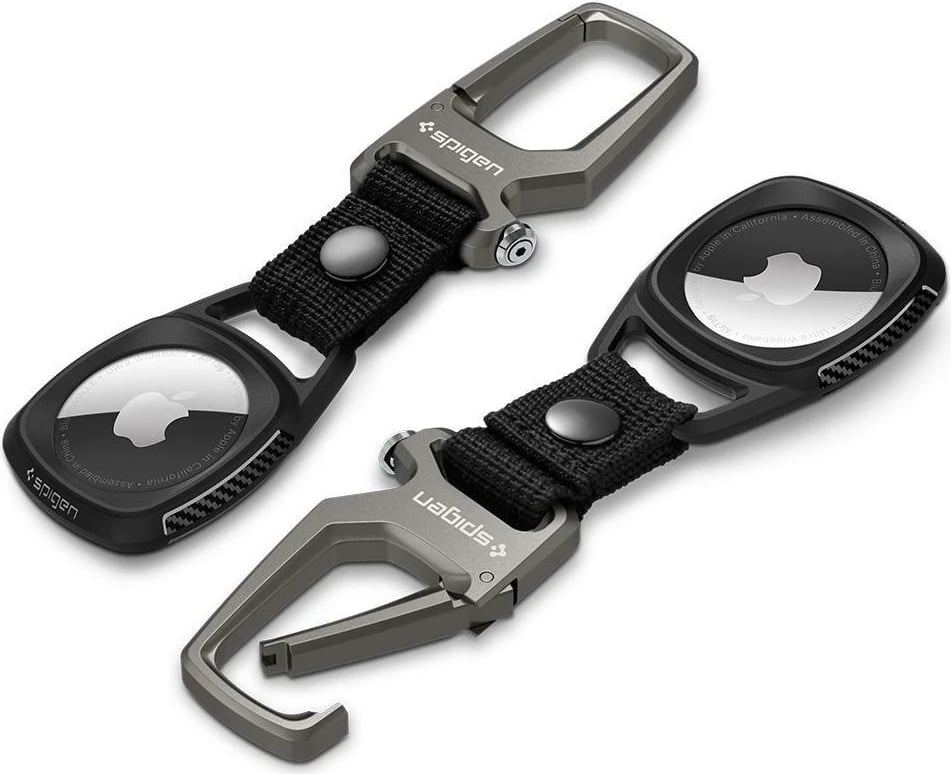 Mbështjellës Spigen Rugged Armor për Apple AirTag, Matte Black