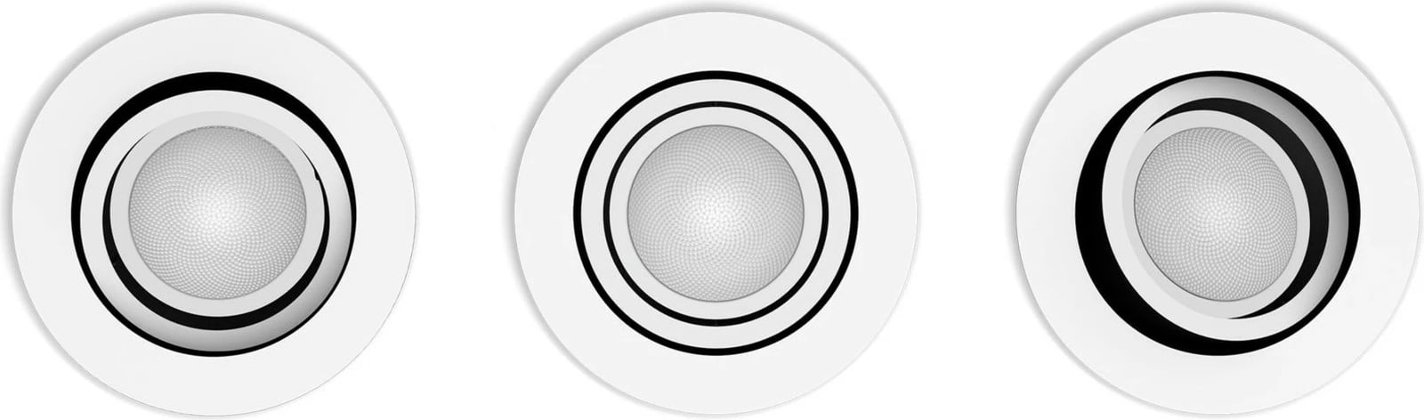 Spot i integrum Philips Hue Centura 3x4.2W, White & Color Ambiance, i bardhë
