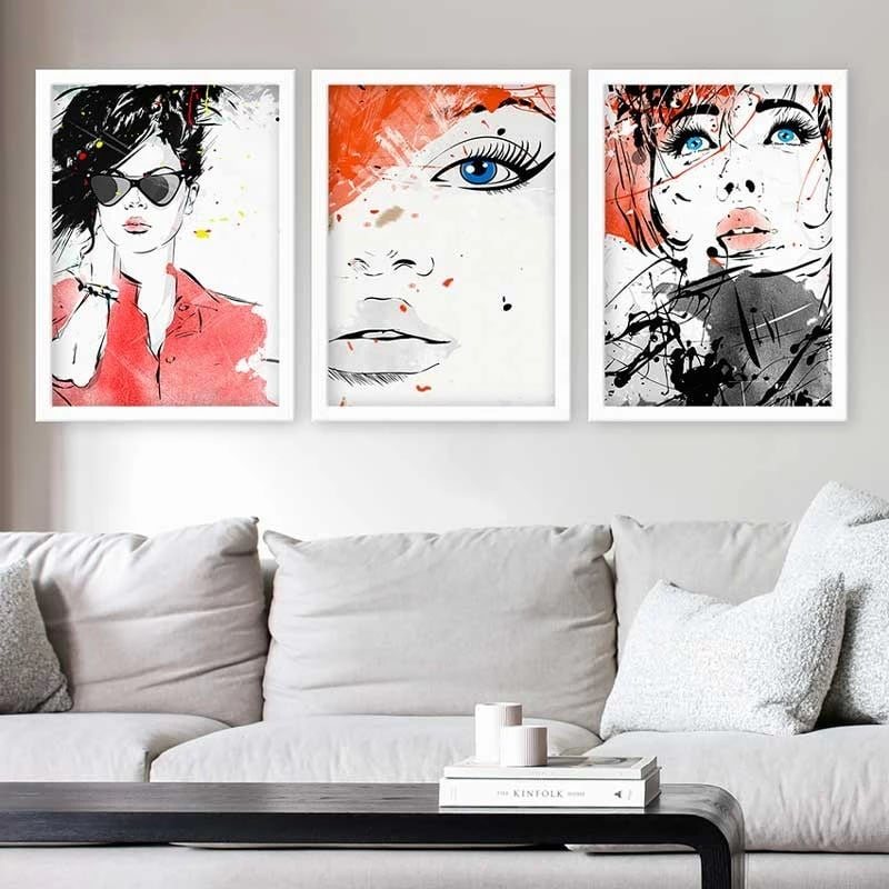 Pikturë dekorative me kornizë (3 copë), Wallity, 3BC_2848730_5575