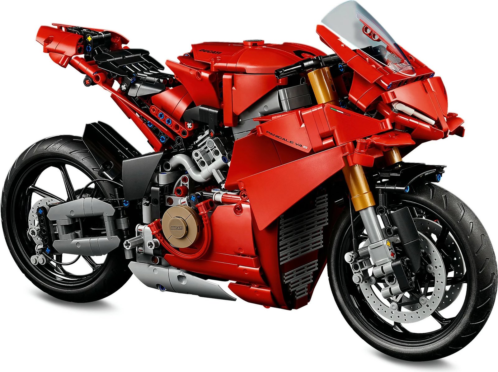 Set ndërtimi LEGO Ducati Panigale V4 S, 1603 copë, ngjyrë e kuqe