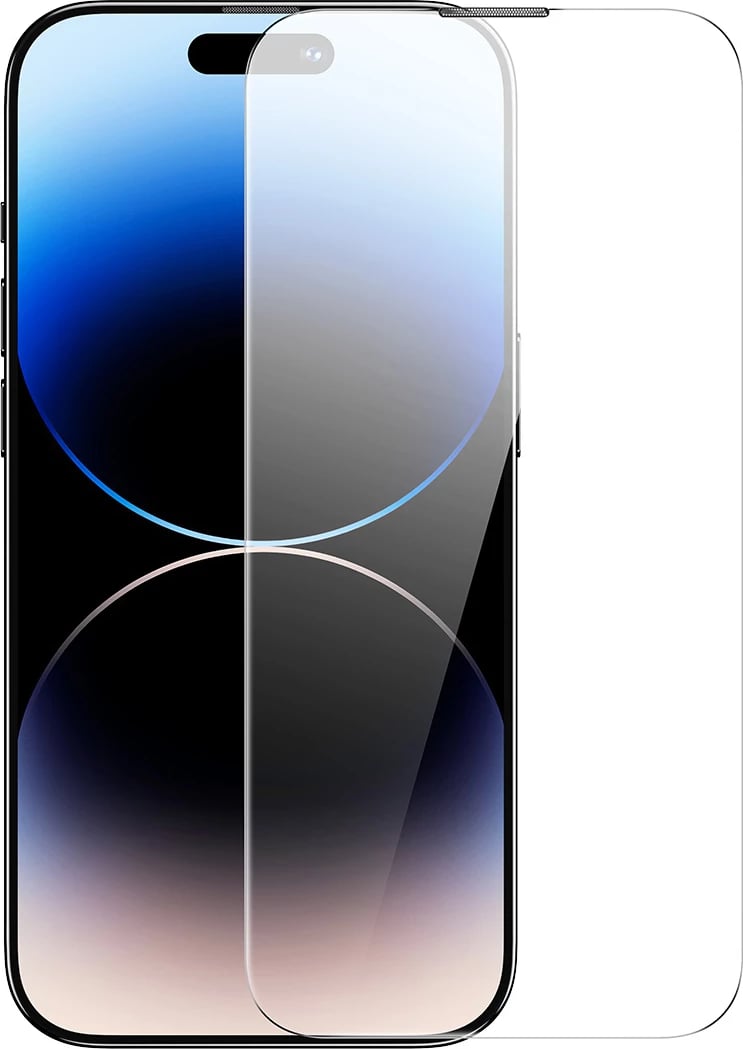 Mbrojtës ekrani tempered glass Baseus për iPhone 14 Pro Max, 0.3mm, me mbrojtje për altoparlant, Transparent