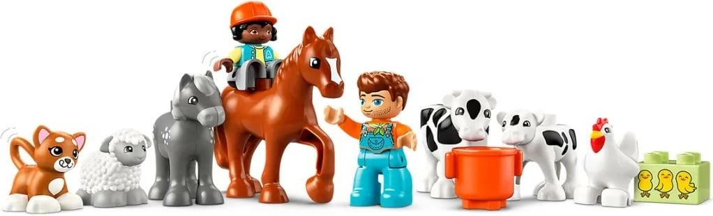 Set lodrash LEGO DUPLO 10416 Farm Animal Care, 74 pjesë, plastikë, për fëmijë, shumëngjyrëshe