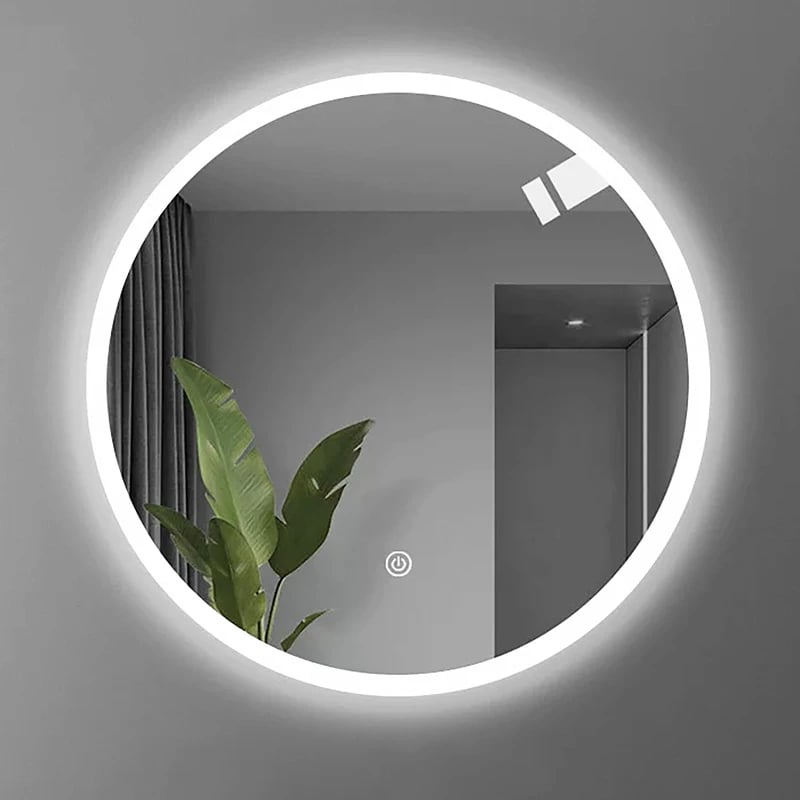 Pasqyrë LED Lucox Inart, qelq, pp-alumin, e bardhë, D60x3cm