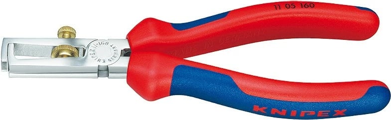 Vegël zhveshëse tela Knipex 11 05 160, 160mm, plastik, blu e kuqe