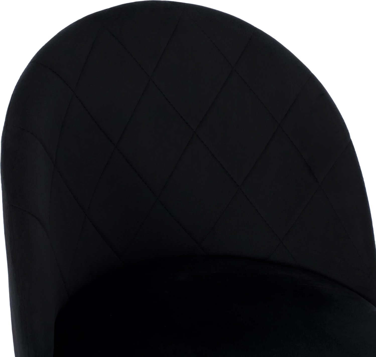 Karrige ODED me këmbë metalike të zeza & kadife të zezë FH8731.14 45x52x77 cm, set prej 4 copë