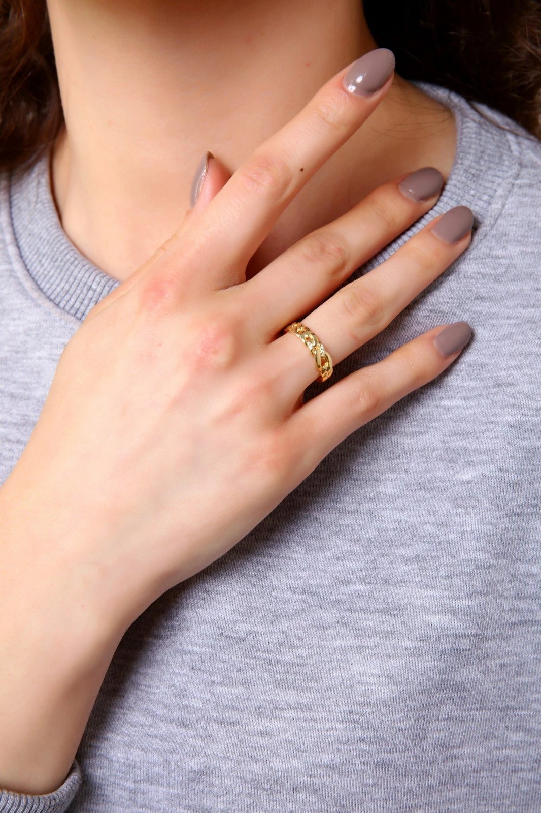 Unazë argjendi Jumeon, zinxhir i hollë, një madhësi