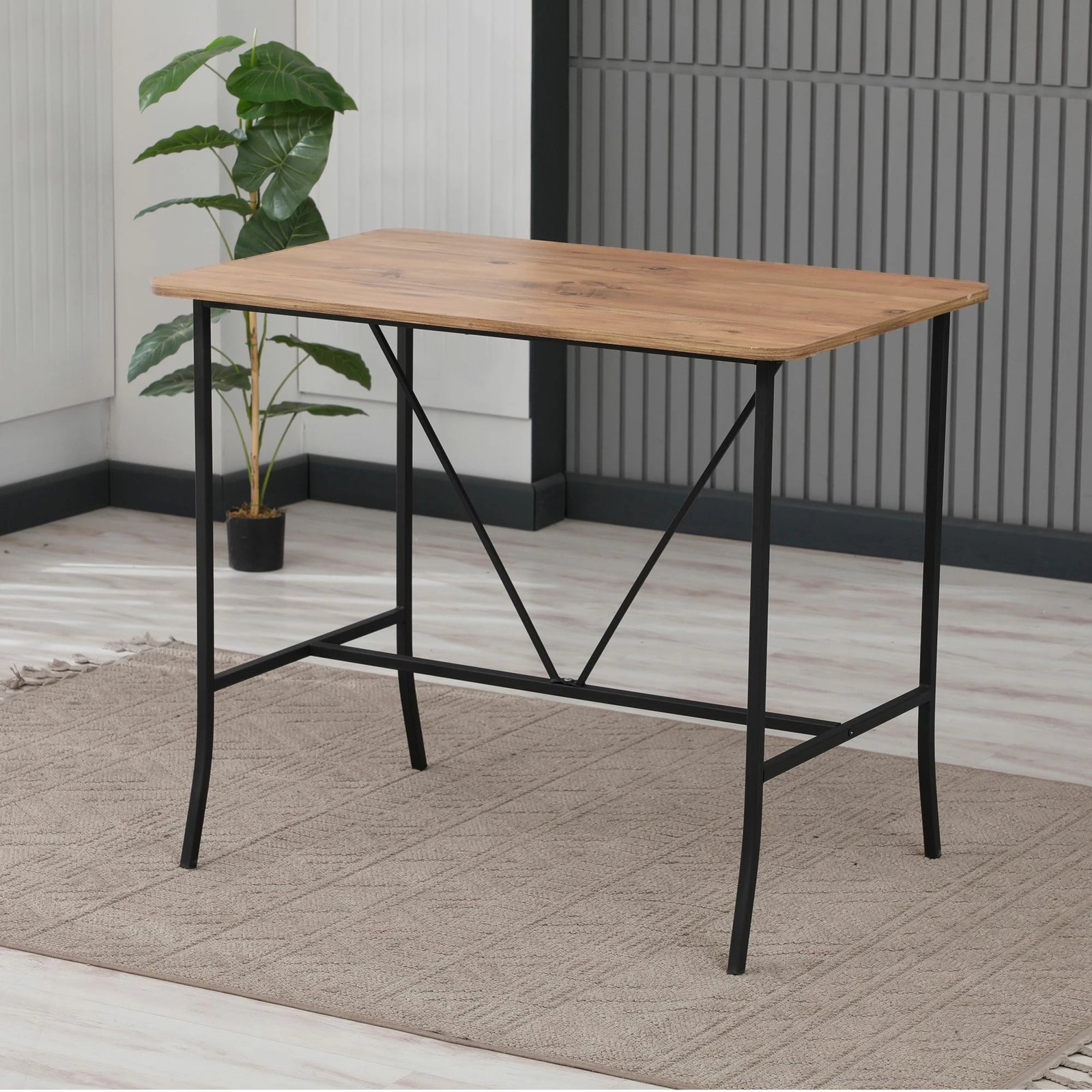 Tavolinë për bar, ngjyrë arre, Skye Decor, retro