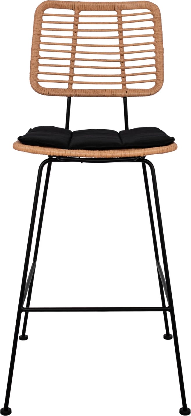 Karrige për bar me jastëk Allegra FH5455 me thurje në ngjyrë bezhë 46,5x55x117,5 cm