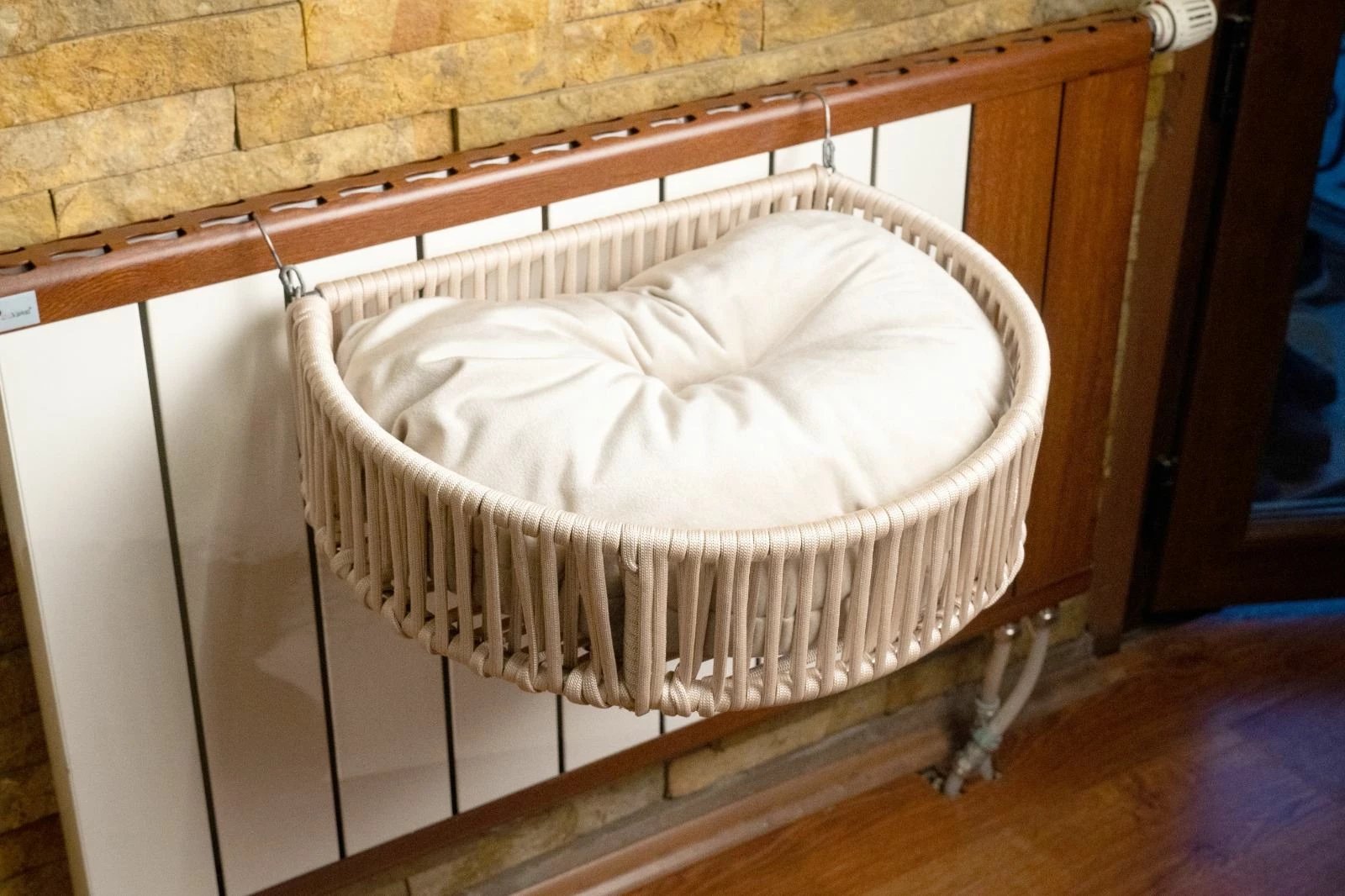 Shtrat për kafshë shtëpiake Hanah Home, Peti, krem