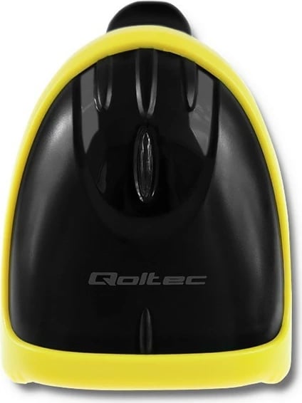 Lexues barkodesh Qoltec 50862, wireless 2.4GHz, i zi/verdhë