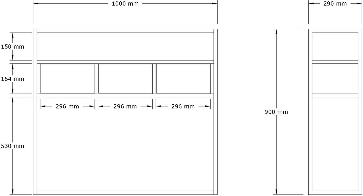 Konsol Hanah Home, Guarda, ngjyrë safir
