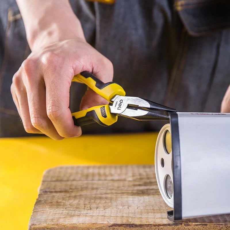 Darë hundëgjata Deli Tools EDL2106, 6 inç, e verdhë