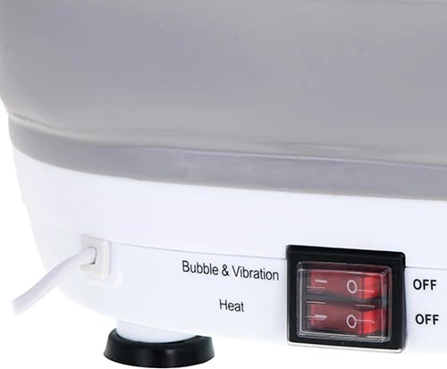 Masazhues këmbësh me ujë palosës, Camry, CR 2174, 6L, 450W, ngrohje 43-45°C, gri/e bardhë