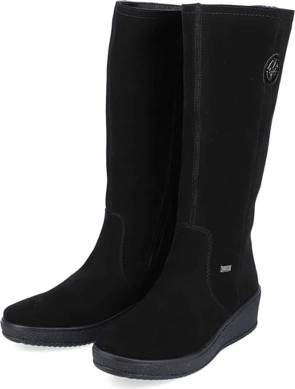 Çizme të gjata për femra Rieker, të zeza