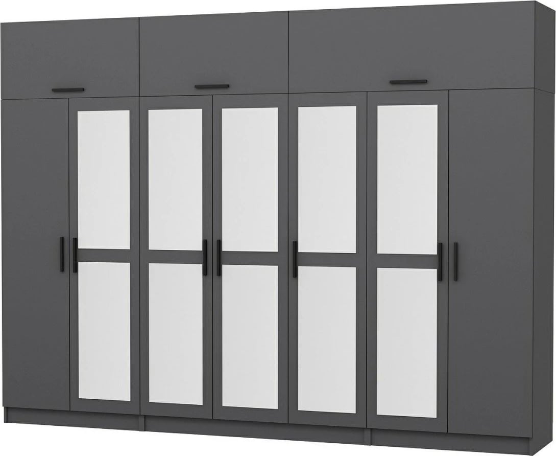 Dollap garderobe, ngjyrë antracit, Skye Decor, 5282