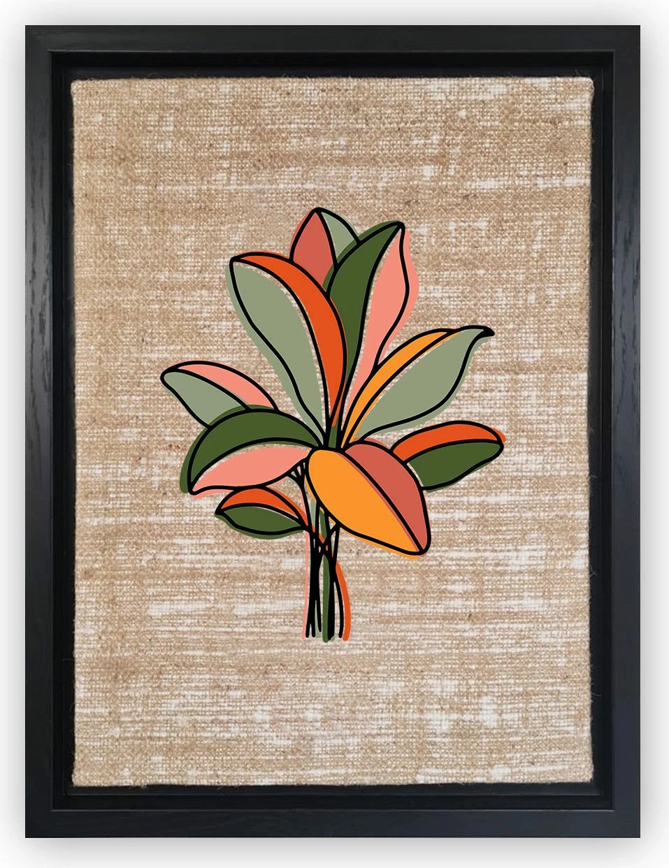 Pikturë dekorative në kanavacë, shumëngjyrëshe, Wallity LSJ119377806773, 46x66cm