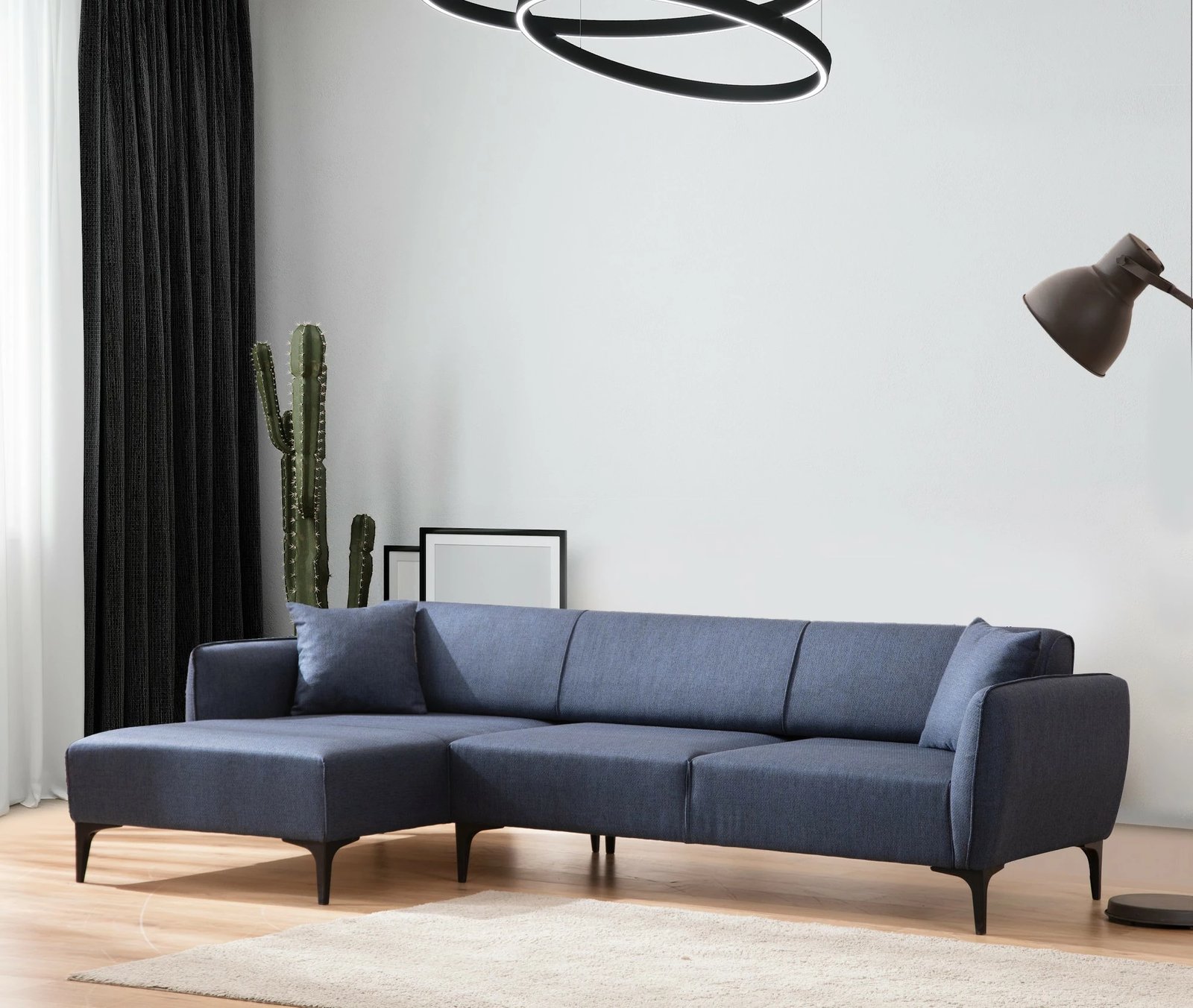 Këndore Atelier del Sofa, Belissimo, kënd i majtë, ngjyrë kaltër