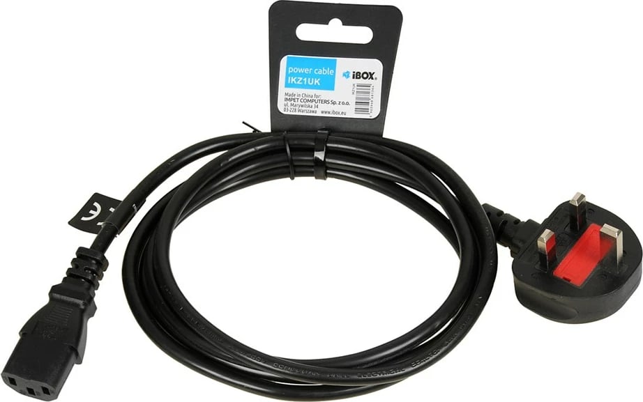 Kabllo rryme IBOX IKZ1UK, 1.8m, VDE SCHUKO, e zezë