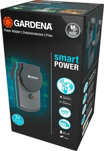 Set adapterë të mençur GARDENA smart Power Adapter 3 copë, gjelbër, gri