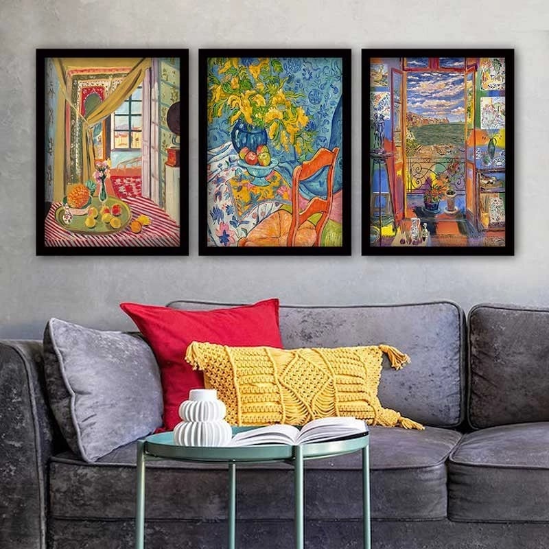 Pikturë dekorative me kornizë (3 copë), Wallity, 3SC_UN1535378_3545