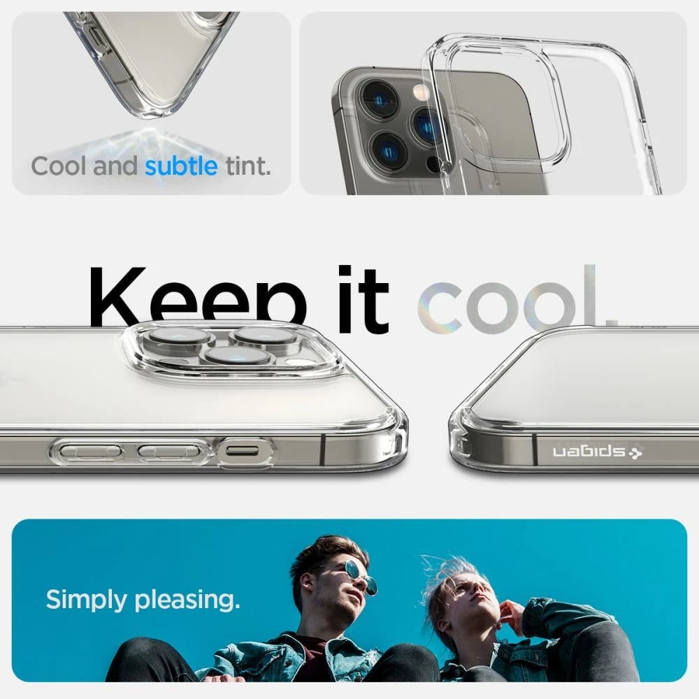 Mbështjellës Spigen Ultra Hybrid për iPhone 14 Pro, Matte Clear