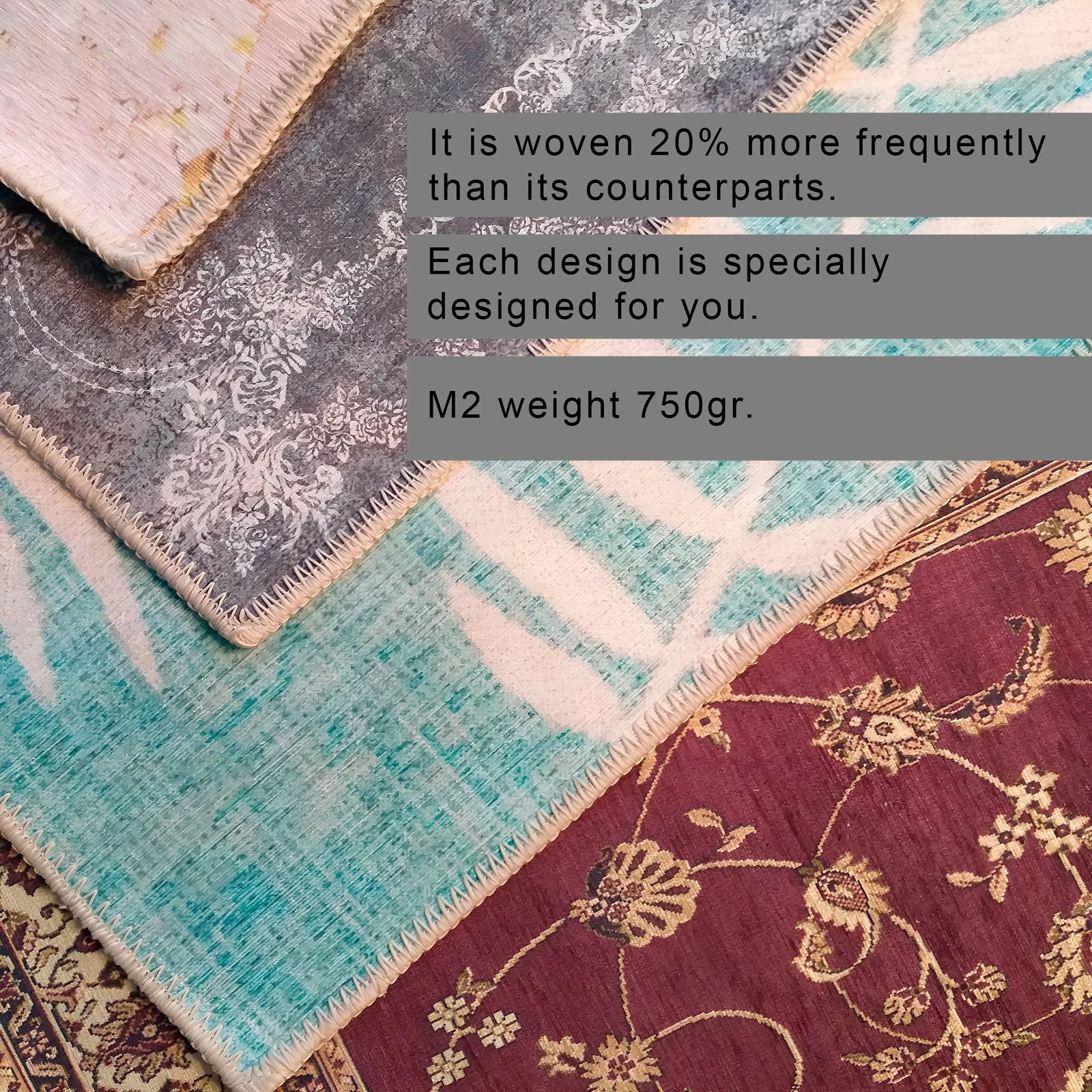 Qilim multikolor Conceptum Hypnose, 50x80cm, Woobtny0307