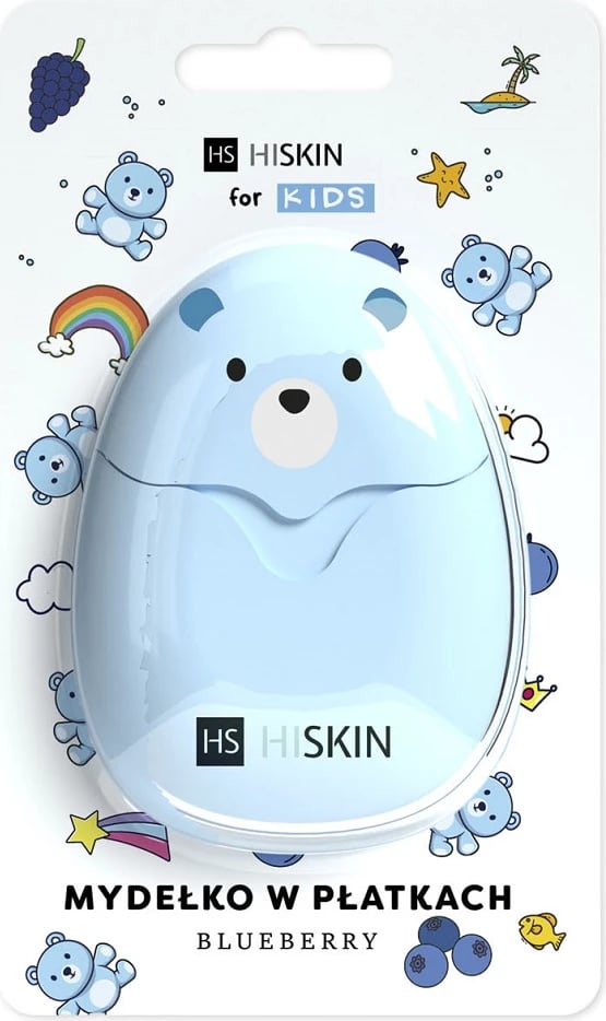 Sapun për duar në fletë HiSkin për fëmijë 50 copë boronicë