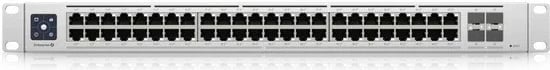 Switch UBIQUITI USW-ENTERPRISE-48-POE, 48x2.5GbE, 4x10G SFP+, PoE+, i bardhë