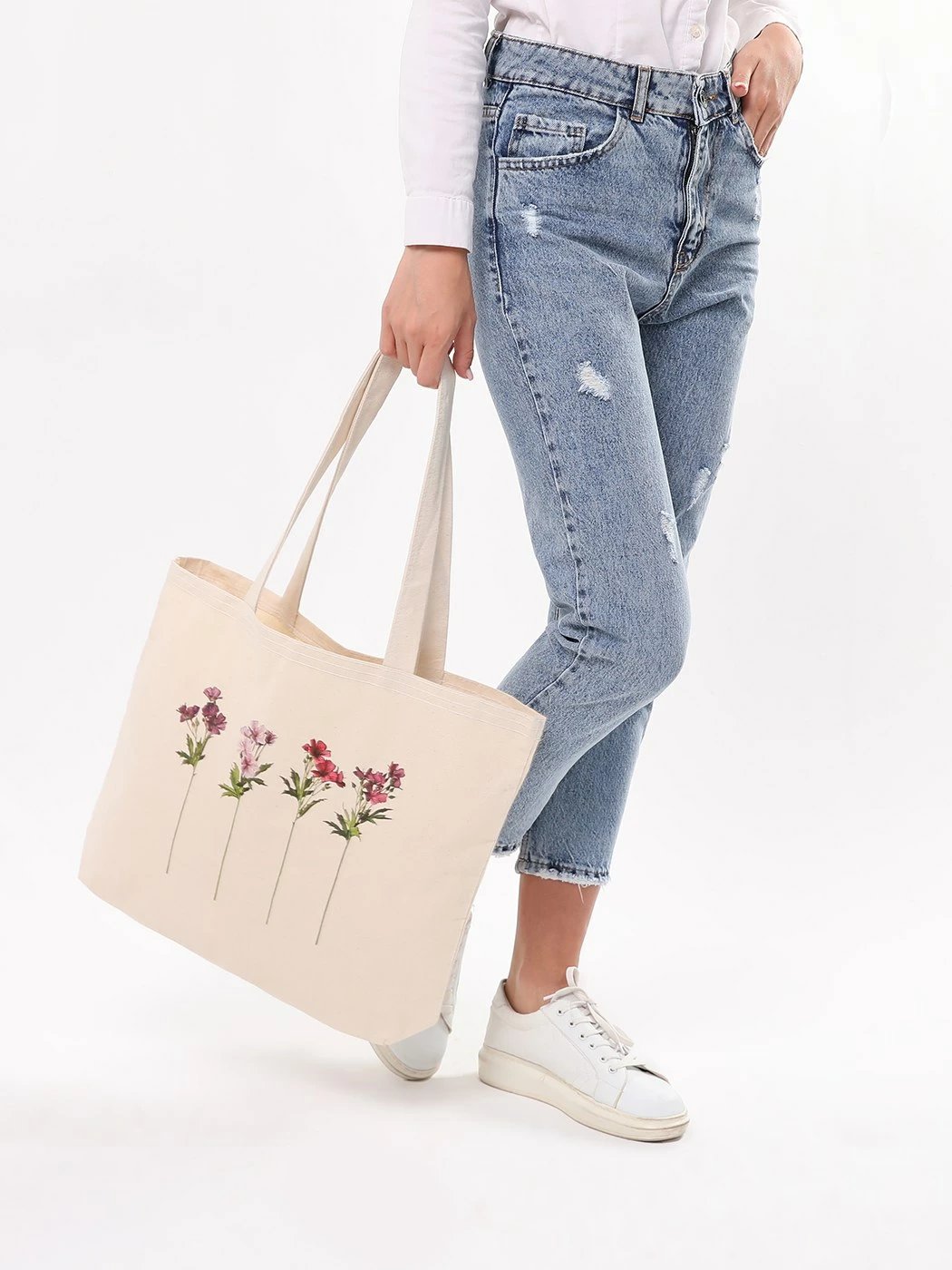 Çantë tote Zoozie Bags, krem, 1685