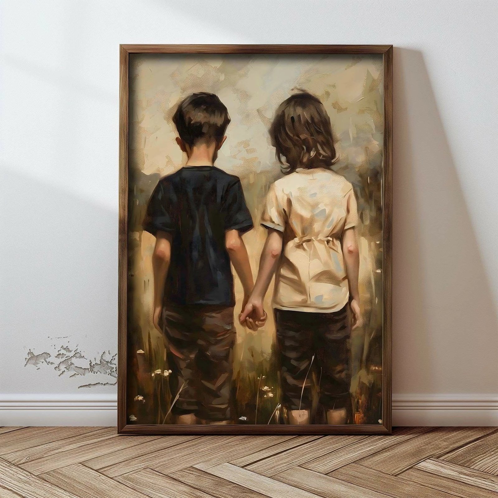 Pikturë dekorative me kornizë MDF, Wallity, GE237-L, shumëngjyrëshe