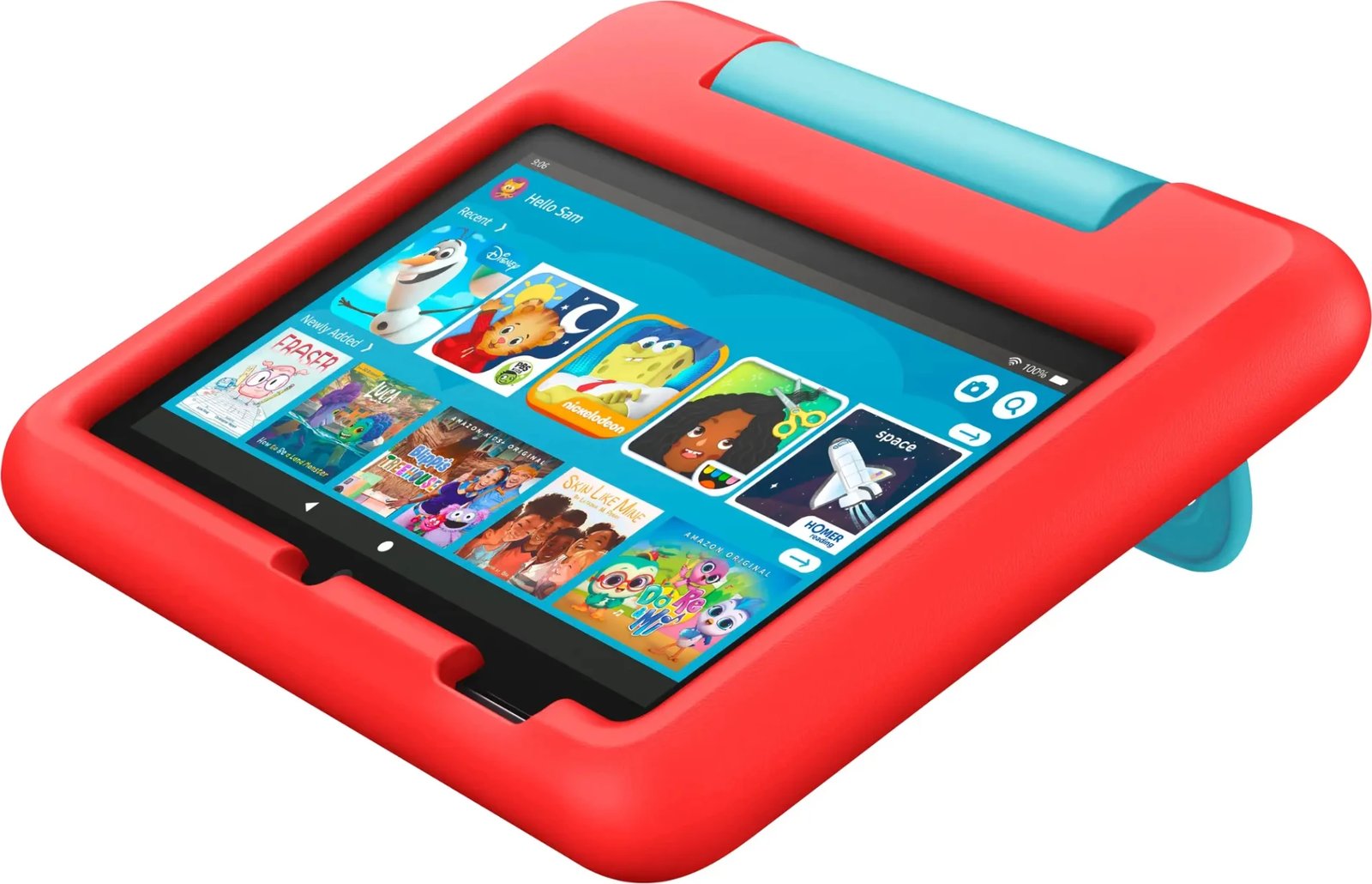 Tablet, Amazon, Fire 7 Kids (2022), 7" Wi‑Fi, 16 GB, me mbrojtëse të kuqe