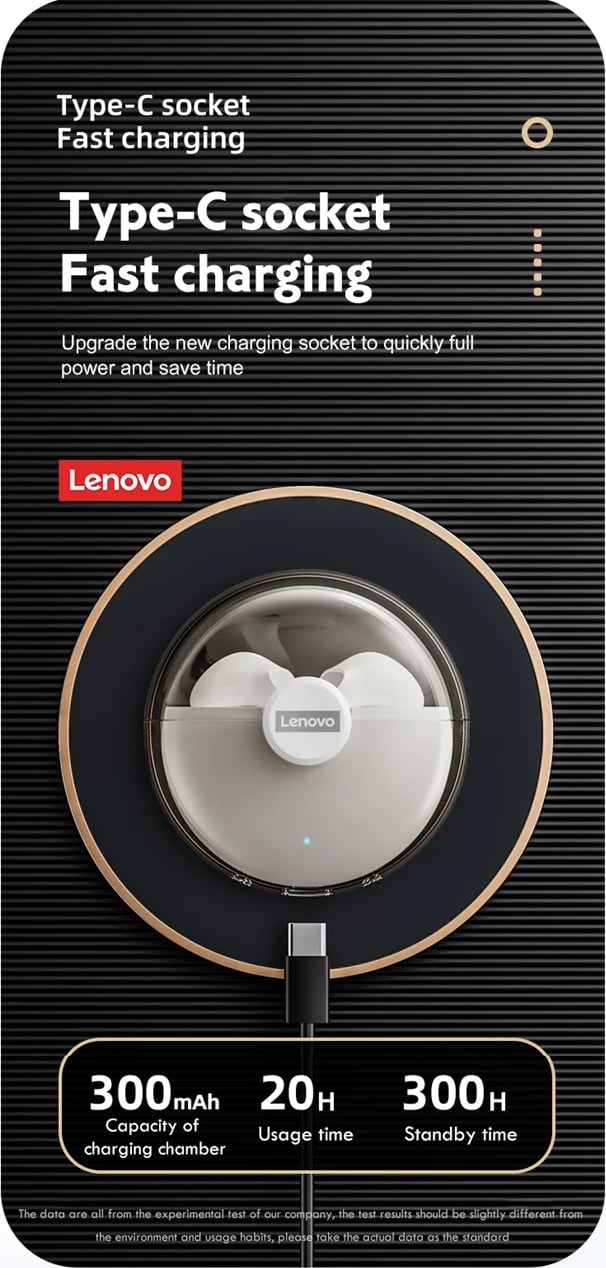 Dëgjuese Lenovo LivePods LP80 PRO, të bardha