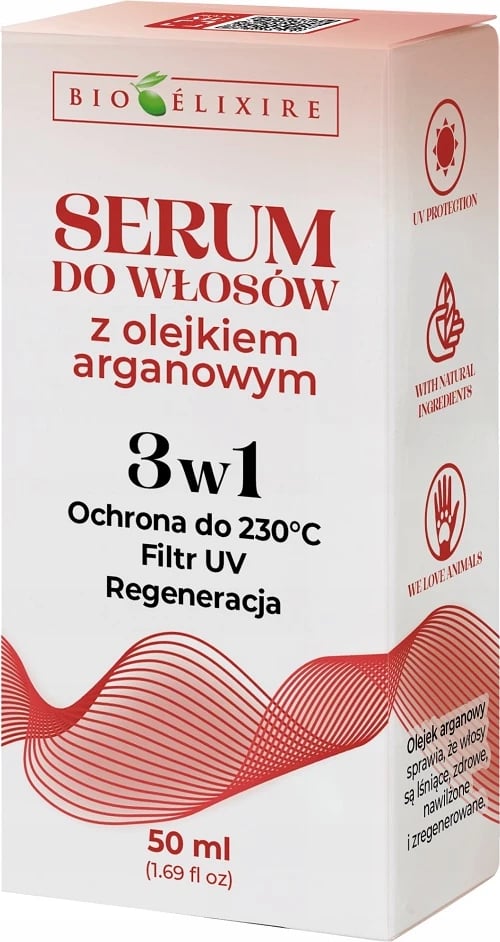 Serum për flokë BIOELIXIRE Argan Oil 3-in-1 për femra 50ml
