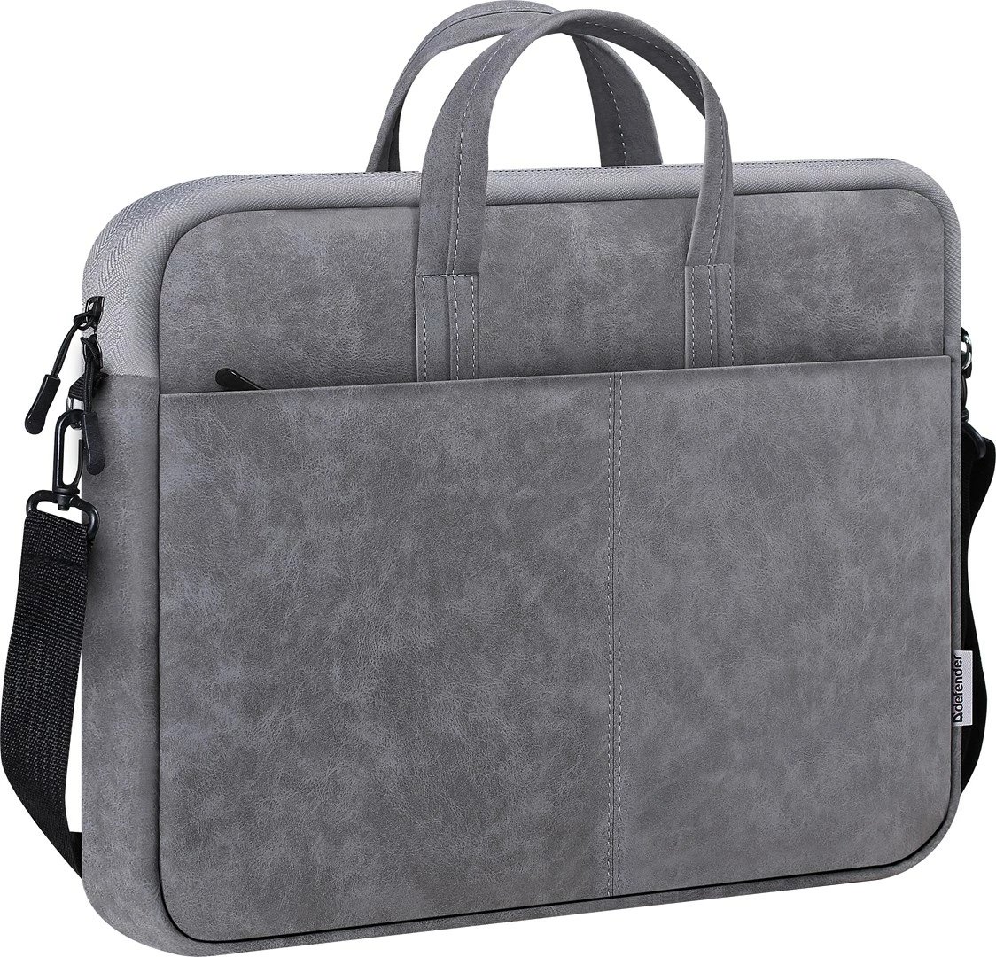 Çantë laptopi Defender Solid 15.6", toploader, poliuretani, Gri
