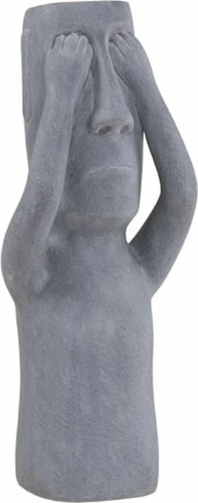 Figurë dekorative Peru Man See, gur sintetik gri, 19x18x51cm