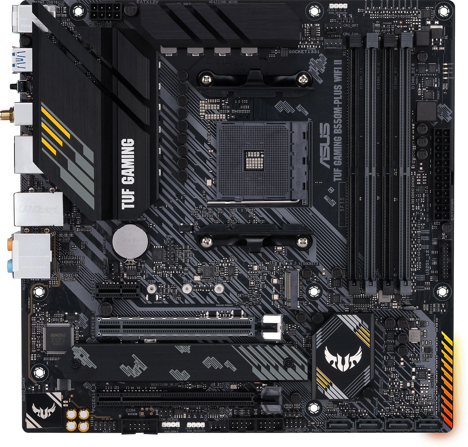 Pllakë amë ASUS TUF GAMING B550M-PLUS WIFI II, Socket AM4, 128 GB, e zezë