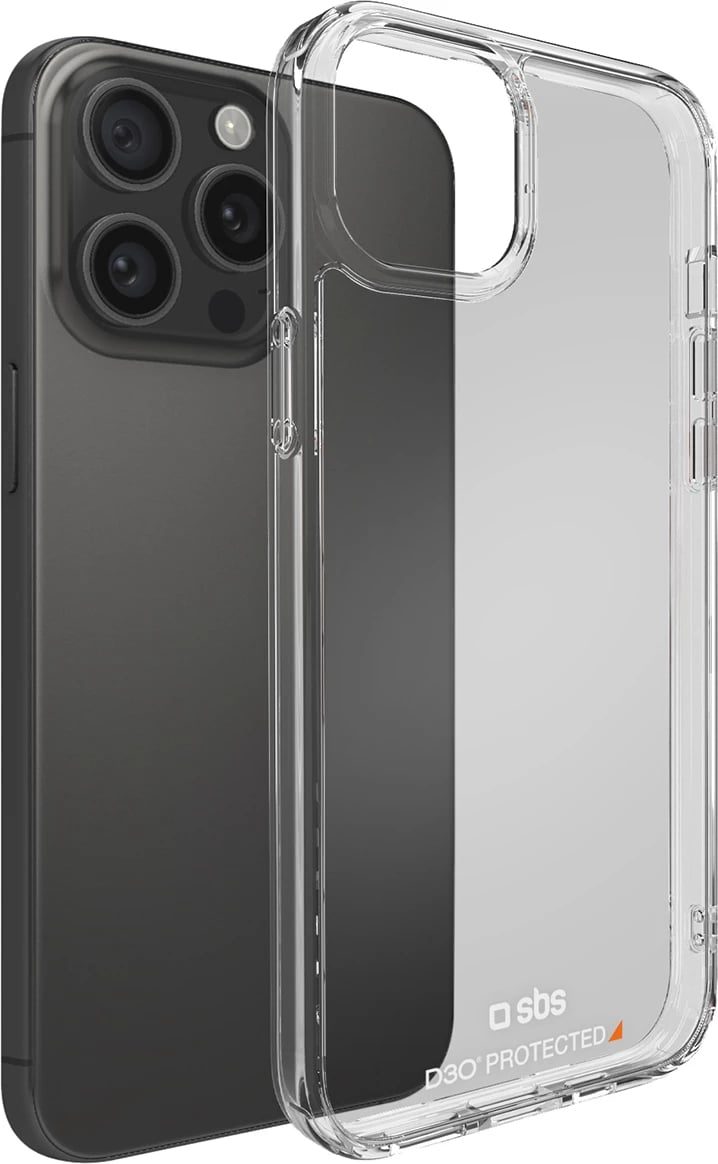 Mbështjellës SBS D3O për iPhone 15 Pro Max, transparent