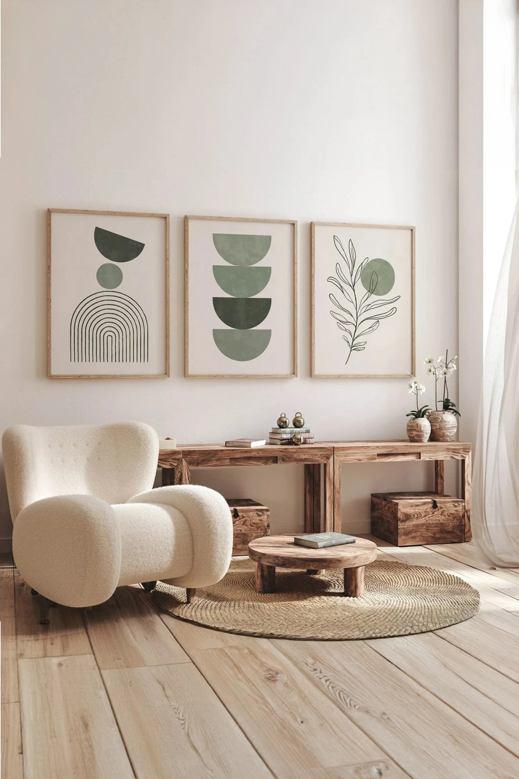 Pikturë dekorative me kornizë (3 copë), Wallity, 3Dartsohoset55