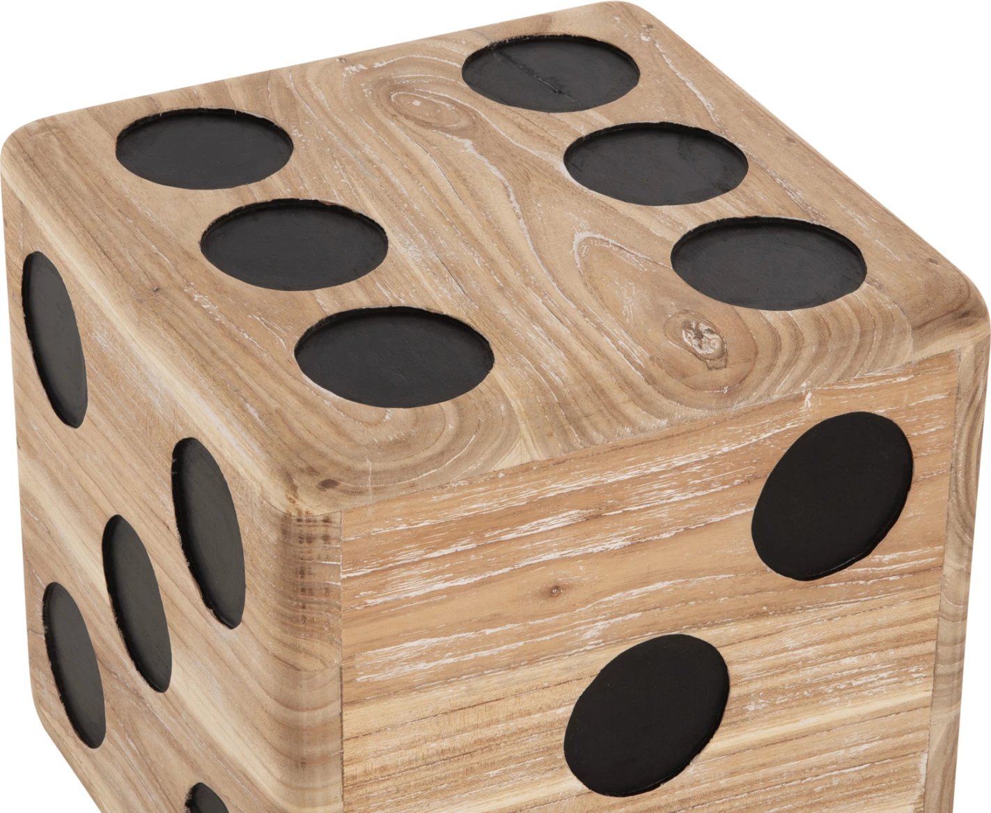 Karrige për bar DICE FH7898, dru teak, ngjyrë natyrale, 40x40x40 cm