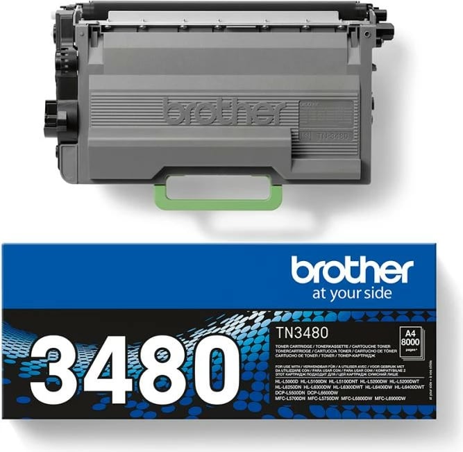 Toner Brother TN-3480 original rendiment i lartë 5500-8800 faqe, e zezë