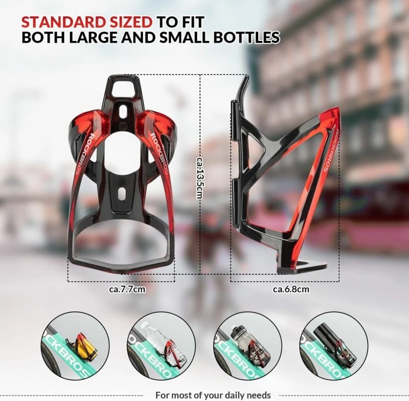 Mbajtëse shishe për biçikletë Rockbros, e zezë